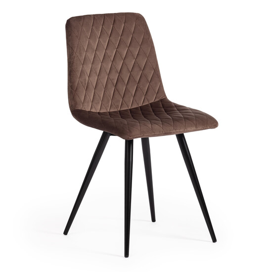 Стул CHILLY X (mod. 7096) (коричневый barkhat 12/черный)