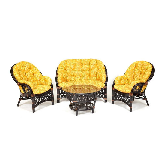 Комплект для отдыха «Нео Черчилль» (Neo Churchill) натуральный ротанг (античный коричневый)