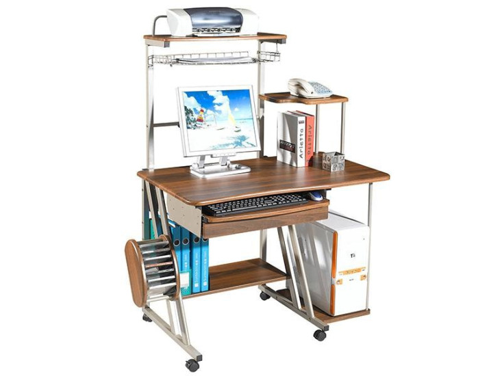 Компьютерный стол со стеллажом ST-D300LCD (Вишня)