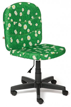Кресло «Степ» (Step) (Ткань «Ромашки на зелёном»)