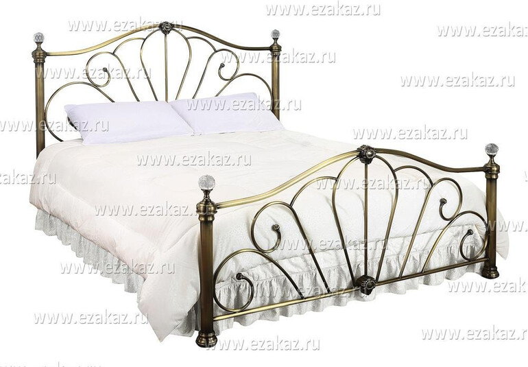 Кровать двуспальная «BD-95» + основание (Античная медь (180 x 200см)