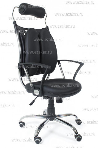 Ортопедическое кресло «Анкона» (Ancona) (Искусственная чёрная кожа)