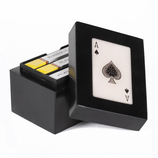 Шкатулка с игральными картами Secret De Maison (mod. 46397) (Чёрный)