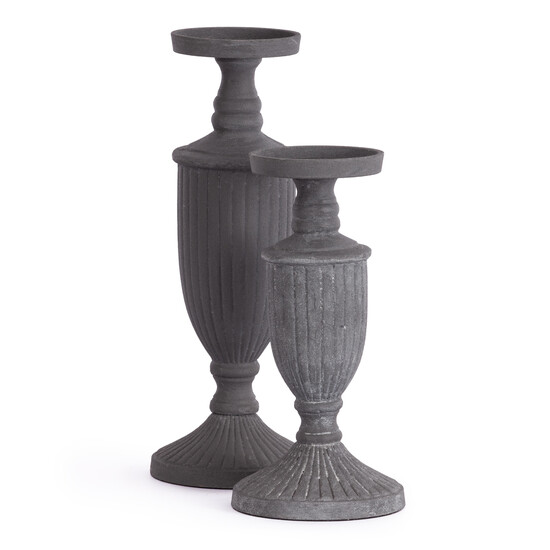 Набор подсвечников Secret De Maison GLOSI ( mod. LS-0158 )  металл: железо, 12 х 12 х 35 см, 12 х 12 х 28 см, серый