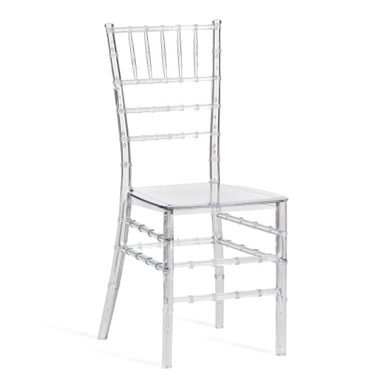 Стул CHAVARI (mod. 101) пластик, 40.5 х 49 х 88.5 см, Transparent (Прозрачный)
