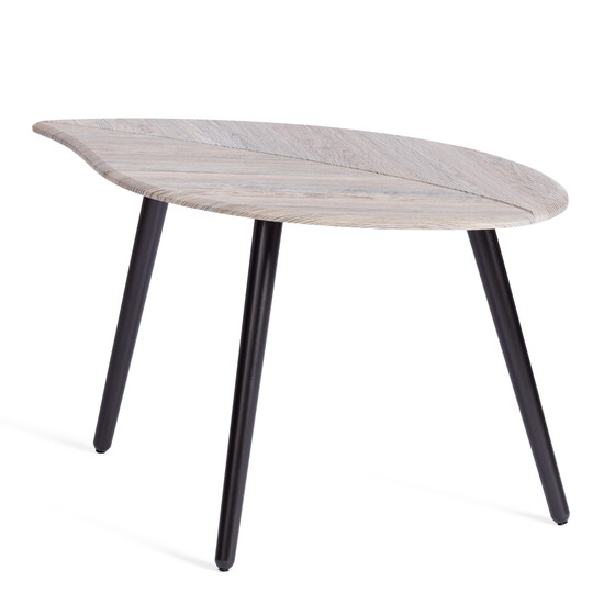 Журнальный стол RIMMINI мдф, 77х78х50,4 см, скания темный/черный