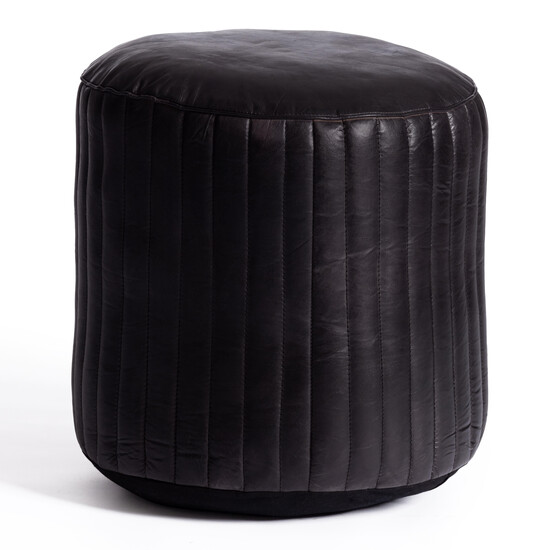 Пуф Secret De Maison TITCH ( mod. 2361 ) кожа буйвола, 42 х 42 х 45 см (42 х 42 х 49 см), черный