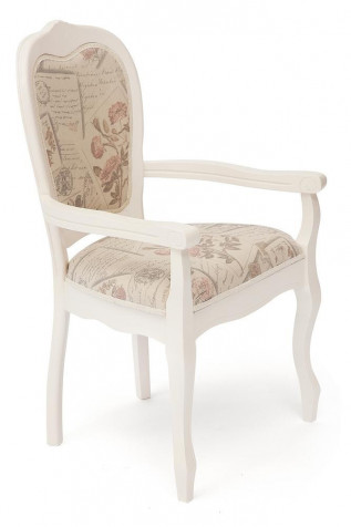 Кресло с мягким сиденьем и спинкой «Принцесс» (Princess) (Слоновая кость)