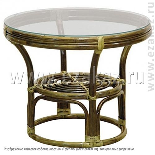 Журнальный столик из ротанга 05/11 (Олива)