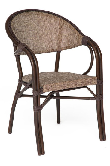 Кресло из полиротанга «Milano» (Милан) (mod. AD642003S-TXT) (Коричневый/бежевый)