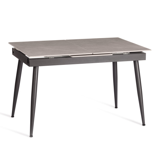 Стол обеденный Balmoral (mod.OKT-2294) столешница керамика (матовая) /опоры металл, серый/чёрный, (120+40)х80х75 см