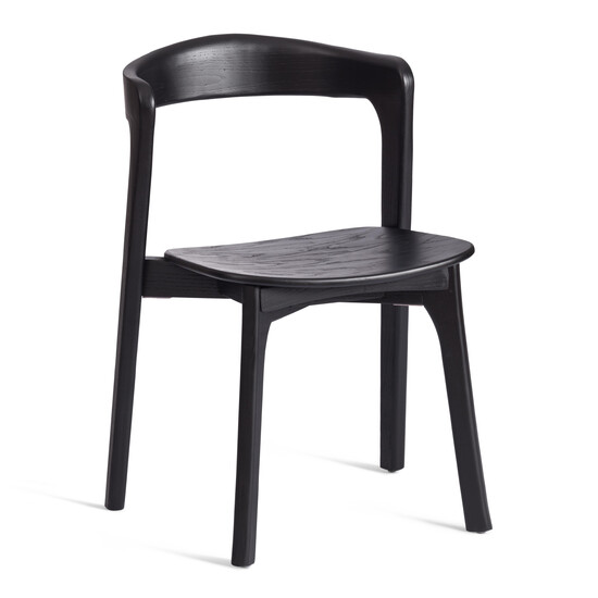 Стул ASGARD (mod.XMS-CB3027) дерево вяз, 48х43х76 см, черный