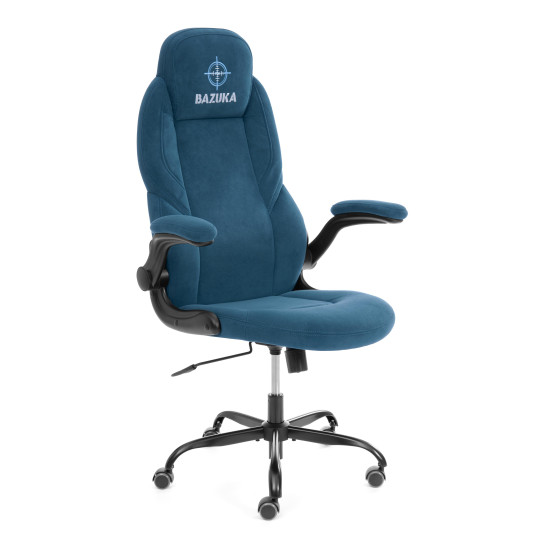 Кресло BAZUKA metalBL велюр, синий, 32