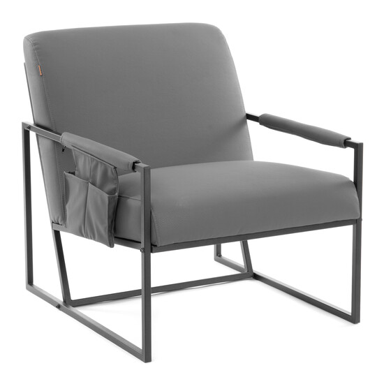 Кресло Charli LUX/Чарли Люкс экокожа , Sharp Графит, 70х80х82 см