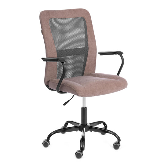 Кресло STAFF metalBL ткань, светло-коричневый/серый, KUB 03/W-12