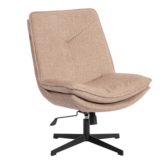 Кресло лаунж Cosmo велюр/букле, VT shape latte