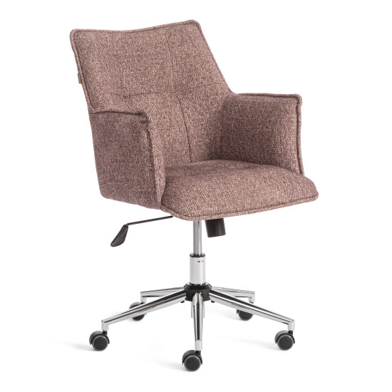 Кресло Lutz/Луц хром велюр/букле, VT shape wood rose