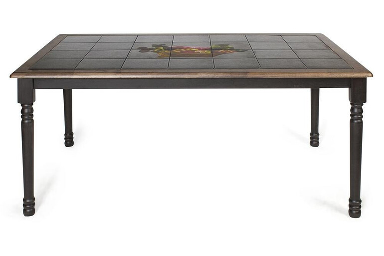 Стол обеденный с плиткой СТ 3760 венге (Корзина с фруктами)