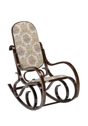 Кресло-качалка плетёное RC-8001 (Гобелен) (Орех кресло-качалка)