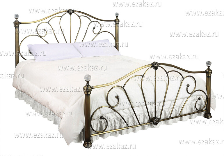 Кровать двуспальная «BD-95» + основание (Античная медь (160 x 200см)