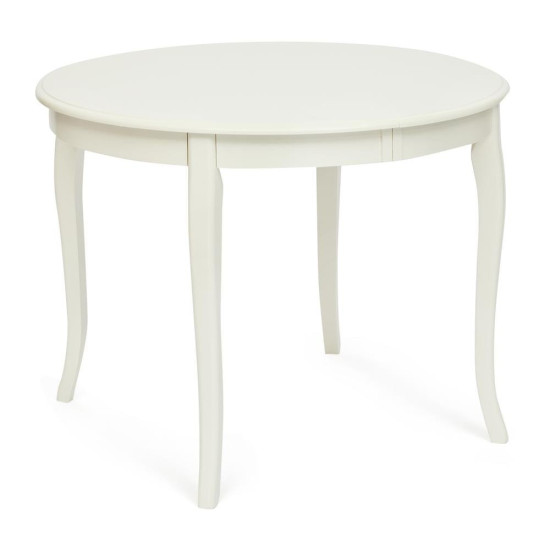 Стол обеденный раздвижной белый «Милано» (Milano) (Слоновая кость)