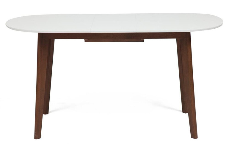 Стол обеденный раскладной «Боско» (Bosco Brown) (коричневый+белый)