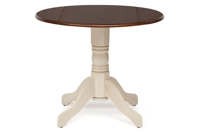 Стол обеденный раскладной «36 RS» (Античный белый/Тёмный Дуб)