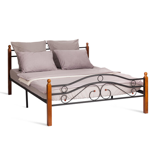 Кровать кованая AT 803 (металлический каркас) + основание (160см x 200см)