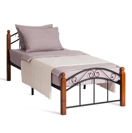 Кровать AT 8077 (металлический каркас) + металлическое основание (90см x 200см)