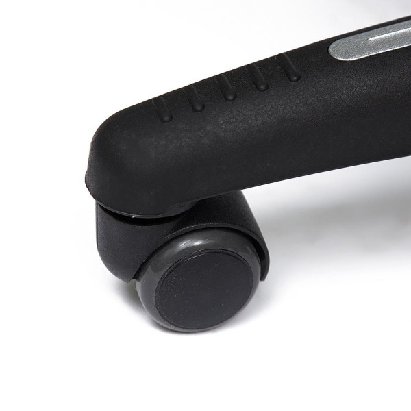 Кресло «Интер» (INTER) (Искусственная черная кожа + серая ткань) фото № 6