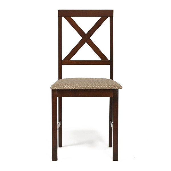 Обеденный комплект «Хадсон» (Hudson) (стол + 4 стула) (cappuccino (темный орех), ткань св.-коричневая) фото № 3