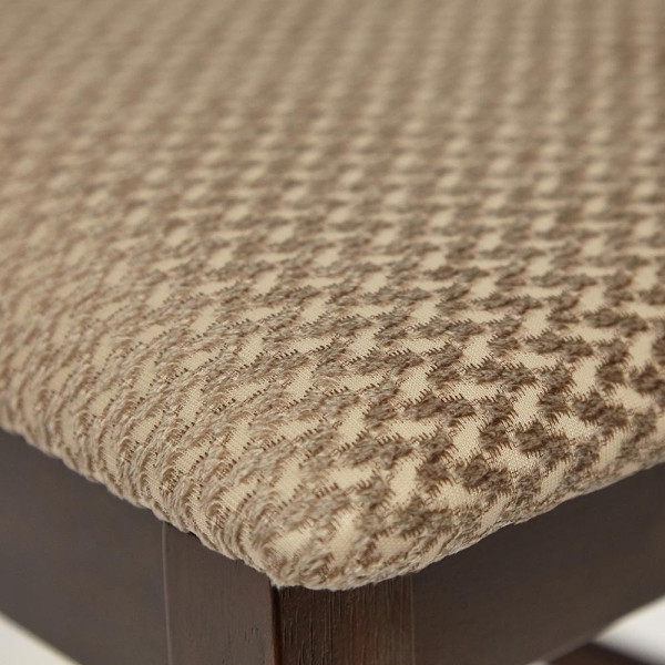 Обеденный комплект «Хадсон» (Hudson) (стол + 4 стула) (cappuccino (темный орех), ткань св.-коричневая) фото № 8