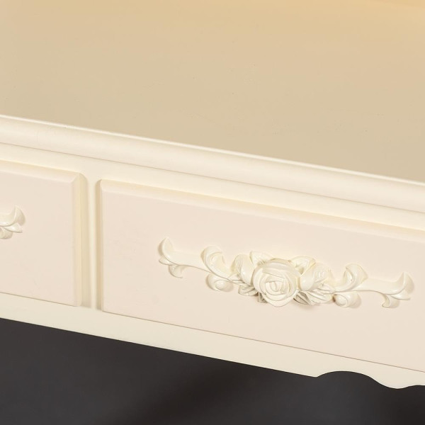 Туалетный столик с зеркалом и табуретом Secret De Maison «Arno» (mod. HX18-263) (Butter white (слоновая кость) фото № 9