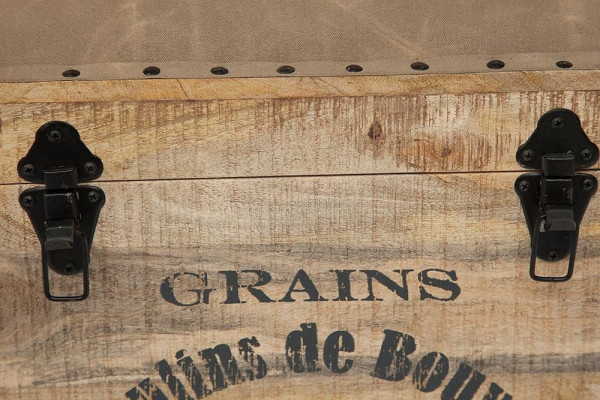 Столик-сундук Secret De Maison «Перрет» (Perret) 540 с отделкой из натуральной кожи (Натуральный) фото № 3