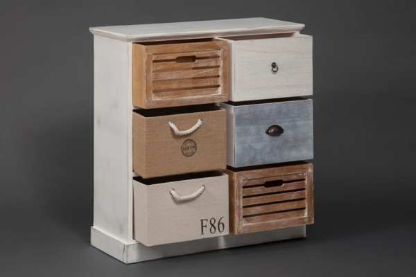 Тумба с 6 ящиками Secret De Maison «Maritime 6» (HX16-006NS) (Butter white (слоновая кость) фото № 5