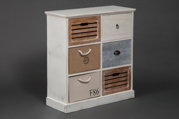 Тумба с 6 ящиками Secret De Maison «Maritime 6» (HX16-006NS) (Butter white (слоновая кость) фото № 7