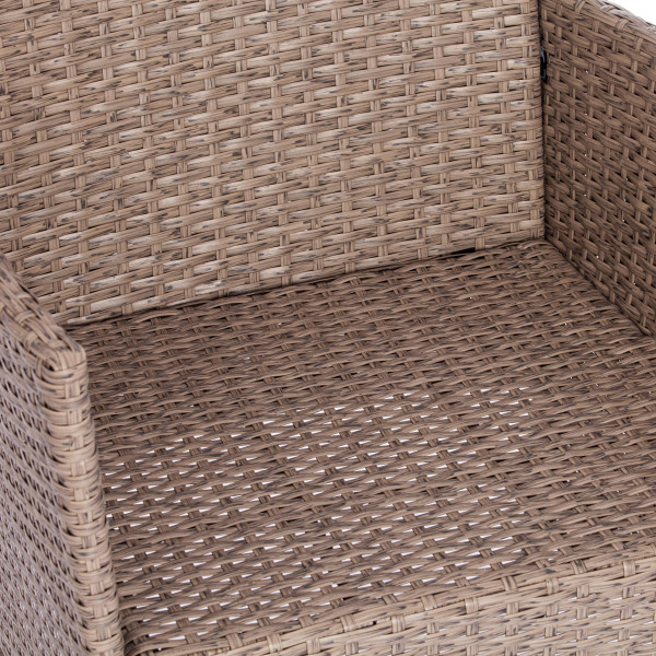 Комплект для отдыха «Лаундж сет» искусственный ротанг (210013 A Grey) (Серый) фото № 5