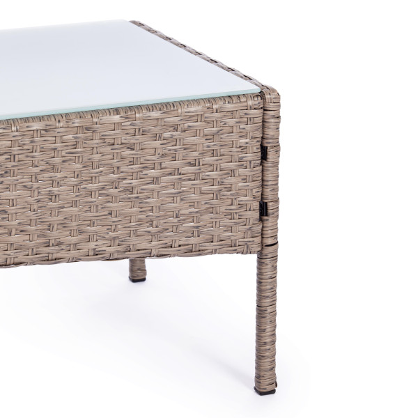 Комплект для отдыха «Лаундж сет» искусственный ротанг (210013 A Grey) (Серый) фото № 15