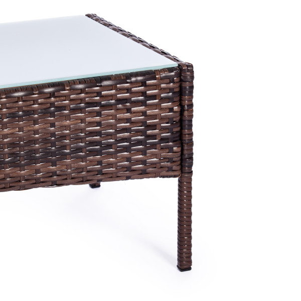 Комплект для отдыха «Лаундж сет» искусственный ротанг (210013 A) (Коричневый) фото № 15