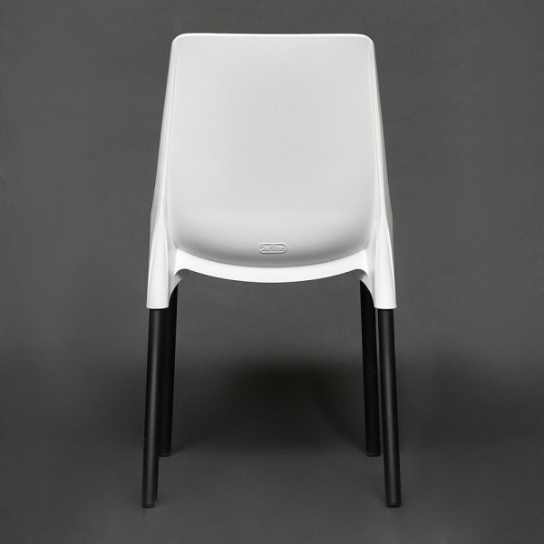 Стул GENIUS (mod 75) (белый/черные ножки) фото № 4