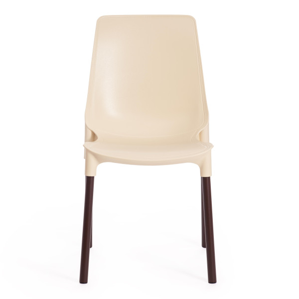 Стул GENIUS (mod 75) (бежевый/коричневые ножки) фото № 5