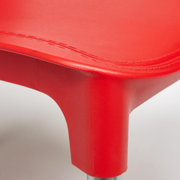 Стул GENIUS (mod 75) (красный/ножки хром) фото № 6