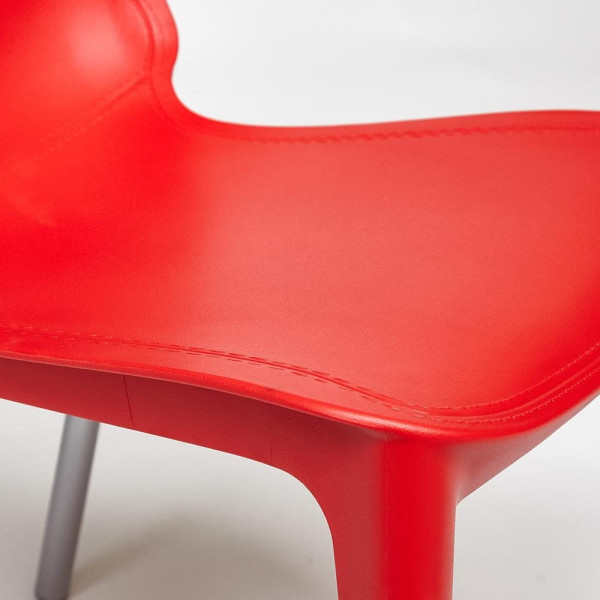 Стул GENIUS (mod 75) (красный/ножки хром) фото № 7