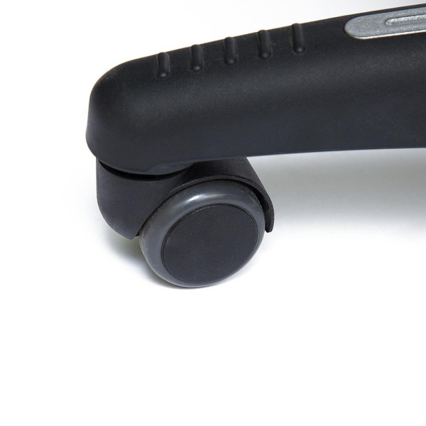 Кресло «Cambridge» (Искусственная чёрная кожа + серая сетка) фото № 10