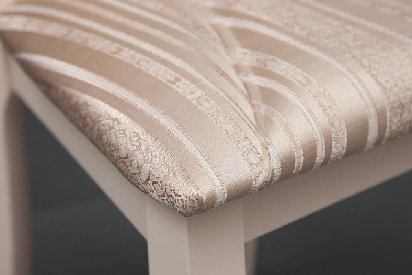 Стул с мягким сиденьем «Опера» OP-SC (Opera) (butter white (слоновая кость), ткань бежевая, рисунок золотистый (180-9)) фото № 6