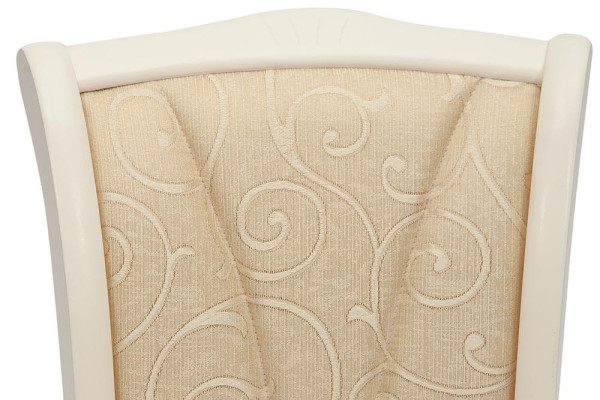 Стул с мягким сиденьем «Опера» OP-SC (Opera) (butter white (слоновая кость), ткань бежевая, рисунок золотистый (180-9)) фото № 7