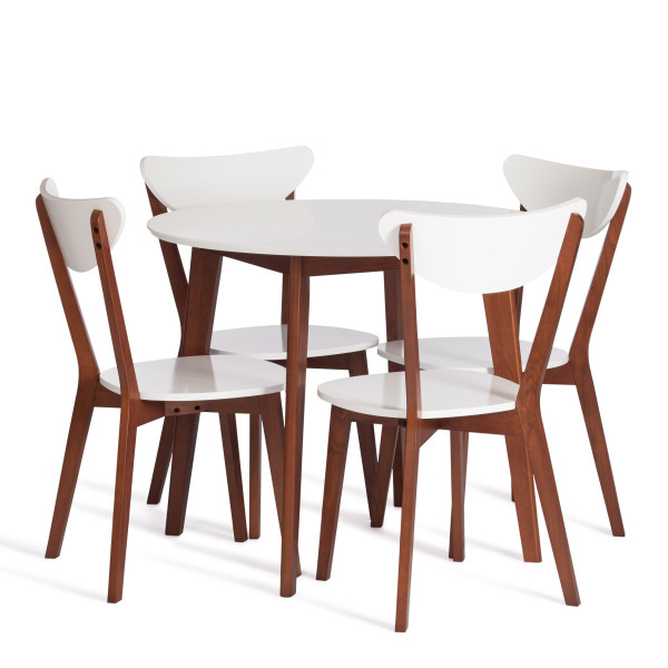 Стул обеденный «Макси» (Maxi Brown) (коричневый+белый) фото № 10