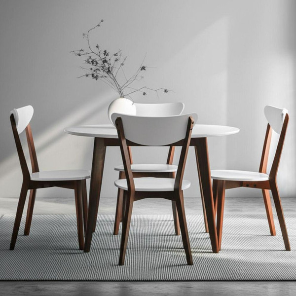 Стул обеденный «Макси» (Maxi Brown) (коричневый+белый) фото № 11