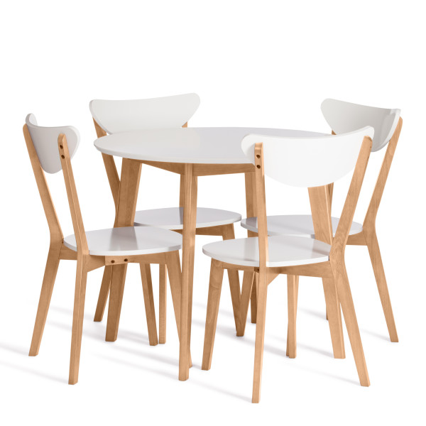 Стул обеденный «Макси» (Maxi Buk) (натуральный бук+белый) фото № 10