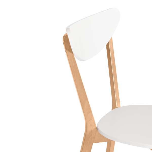 Стул обеденный «Макси» (Maxi Buk) (натуральный бук+белый) фото № 8